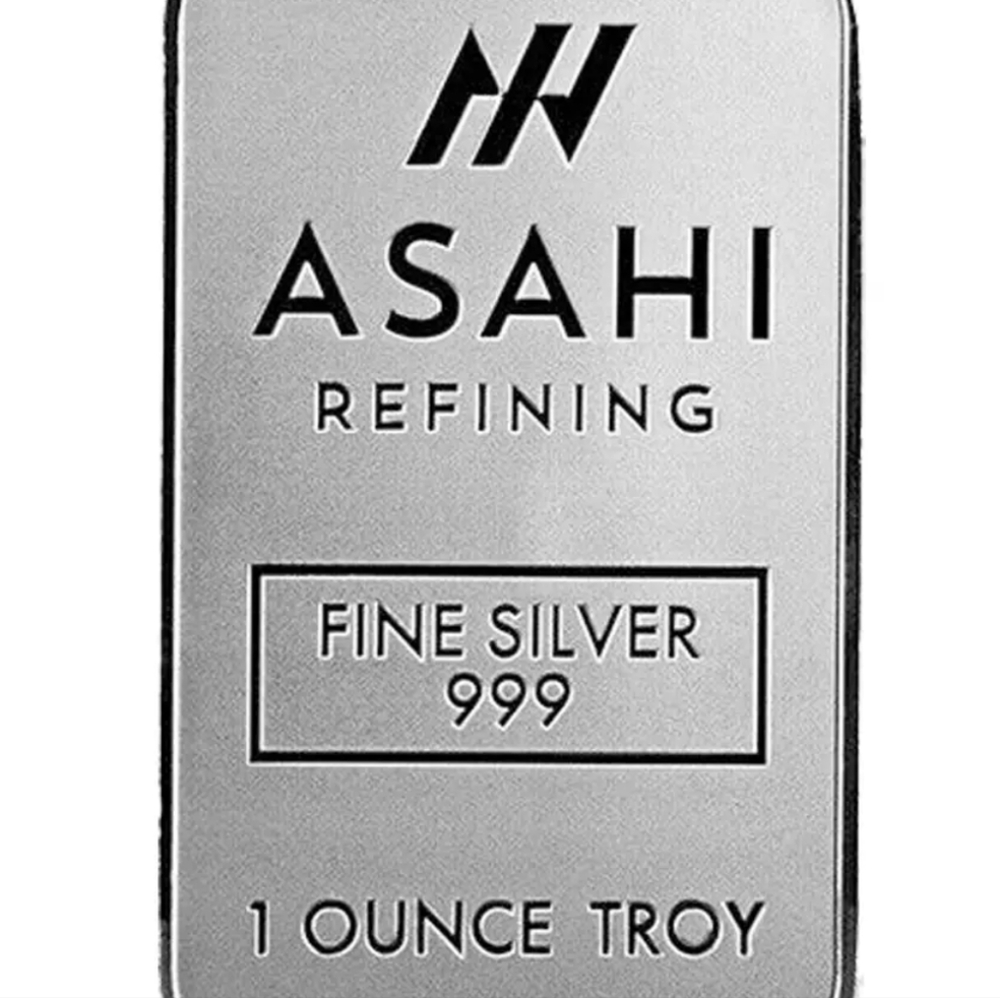 1 oz Silver Bar - Asahi Refining .999 Fine